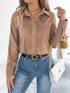 Pleated Front Long Sleeve Shirt (2)
