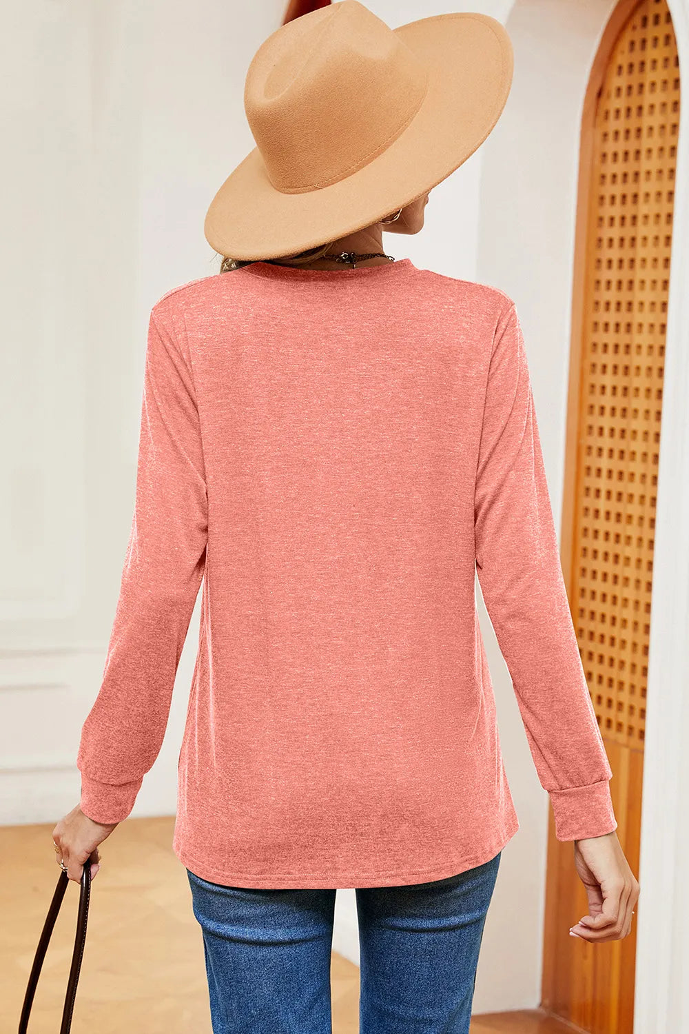 Notched Long Sleeve T-shirt (12)