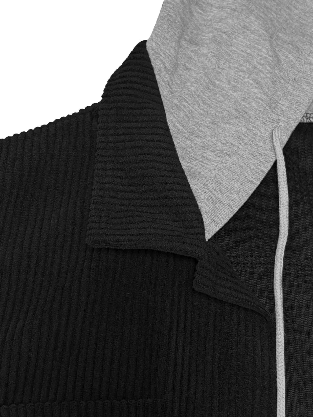 Hooded Corduroy Button-down Jacket (9)