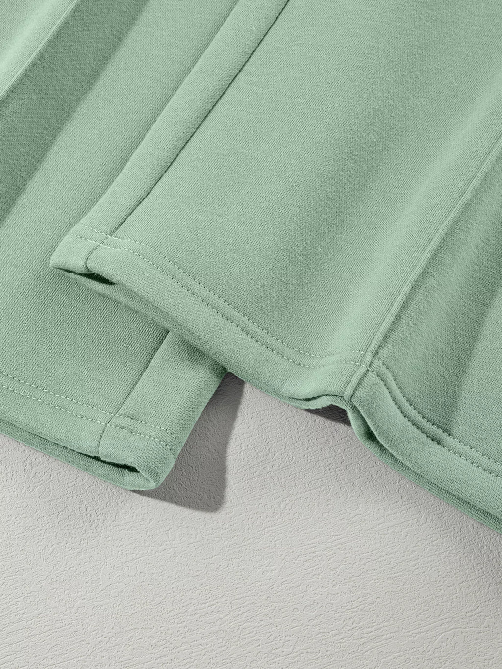 Drop Shoulder Zip Up Jacket Drawstring Pants Active 2pcs Set (43)
