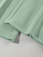 Drop Shoulder Zip Up Jacket Drawstring Pants Active 2pcs Set (43)
