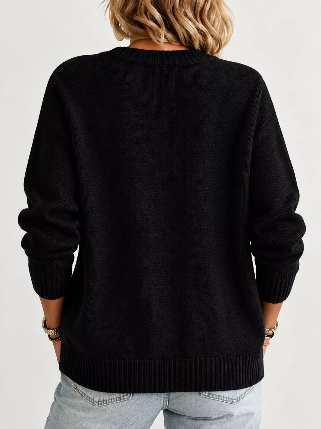Full Size Button-down Knit Cardigan Plus (12)