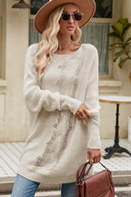 Boat Neck Dropped Shoulder Knit Top (6)