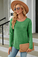 Round Neck Long Sleeve T-shirt (19)