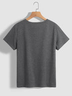 Mardi Gras Graphic Round Neck Short Sleeve T-shirt (9)