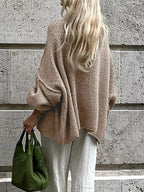 Oversized Knit Button Up Cardigan (12)
