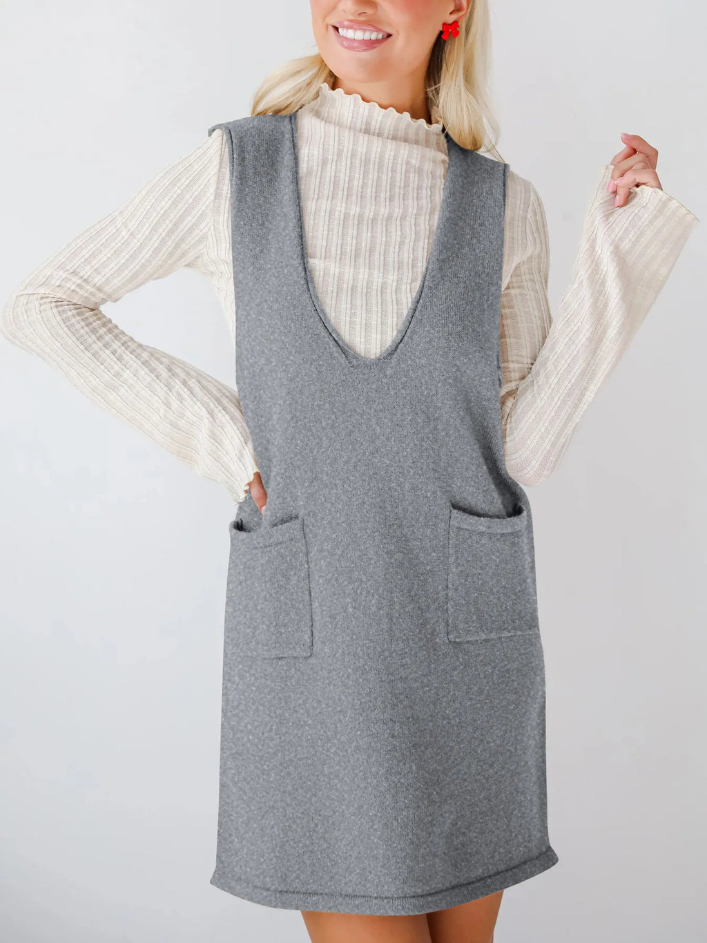Sleeveless Knit Dress Pockets (7)