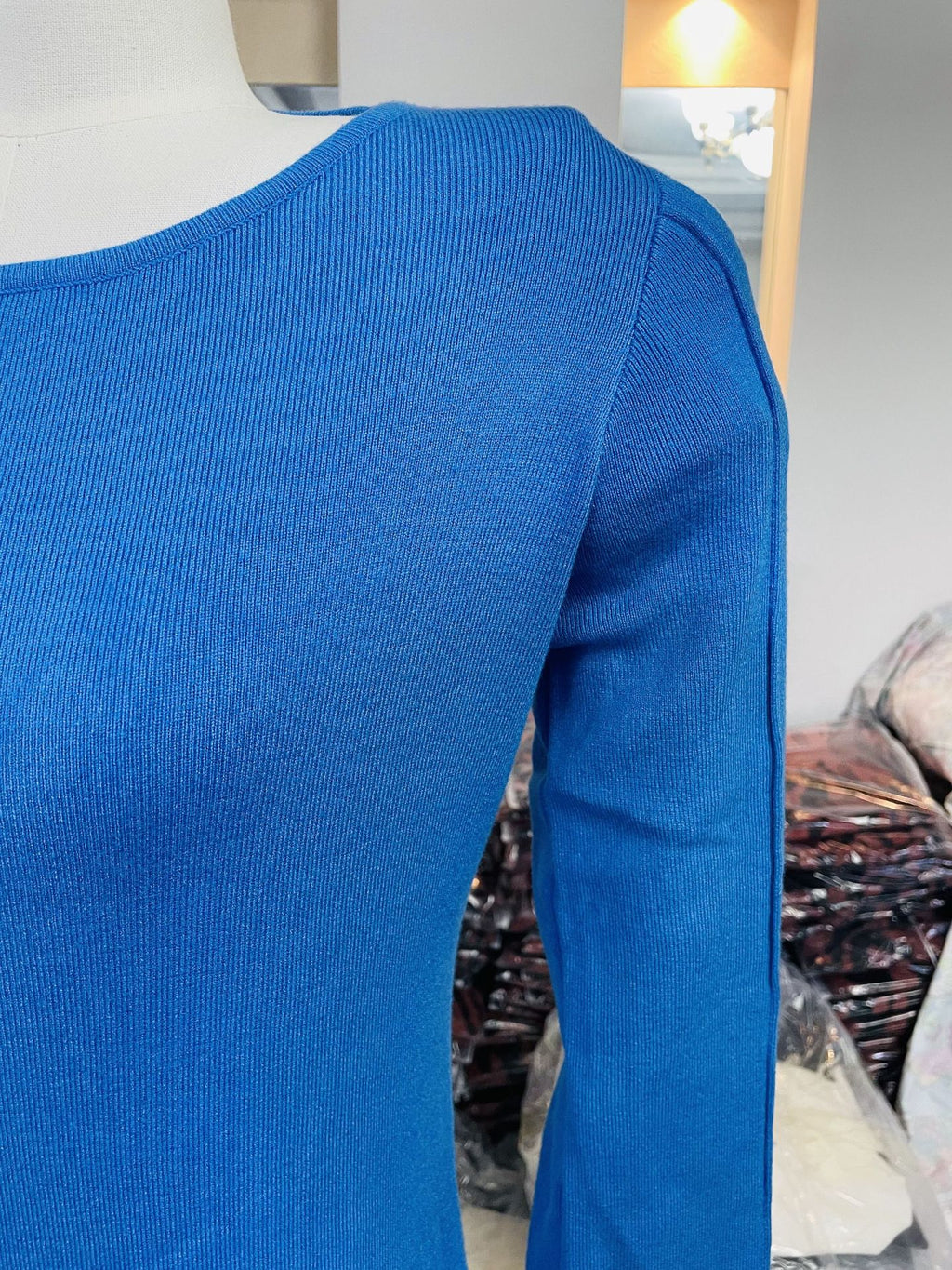 Bell Sleeve Slim Knitted Dress photo 11