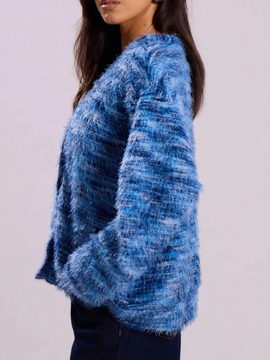 Textured Knit Button-down Cardigan (21)