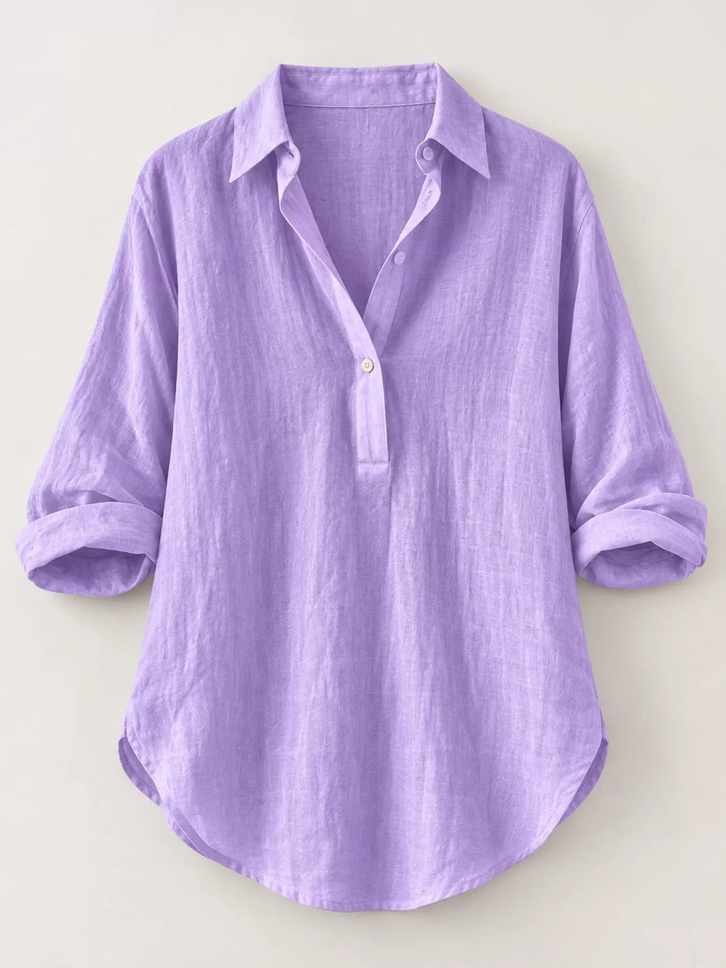 Collared Neck Long Sleeve Blouse (16)