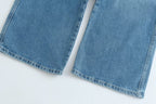 European High-waisted Baggy Wide-leg Capri Jeans photo 3