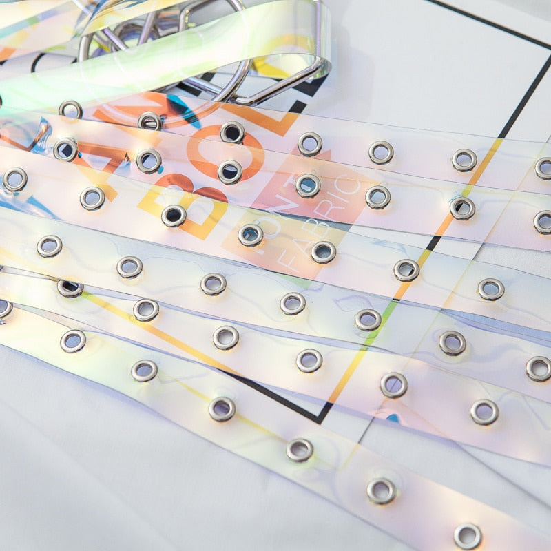 Laser Plastic Transparent Jeans photo 7