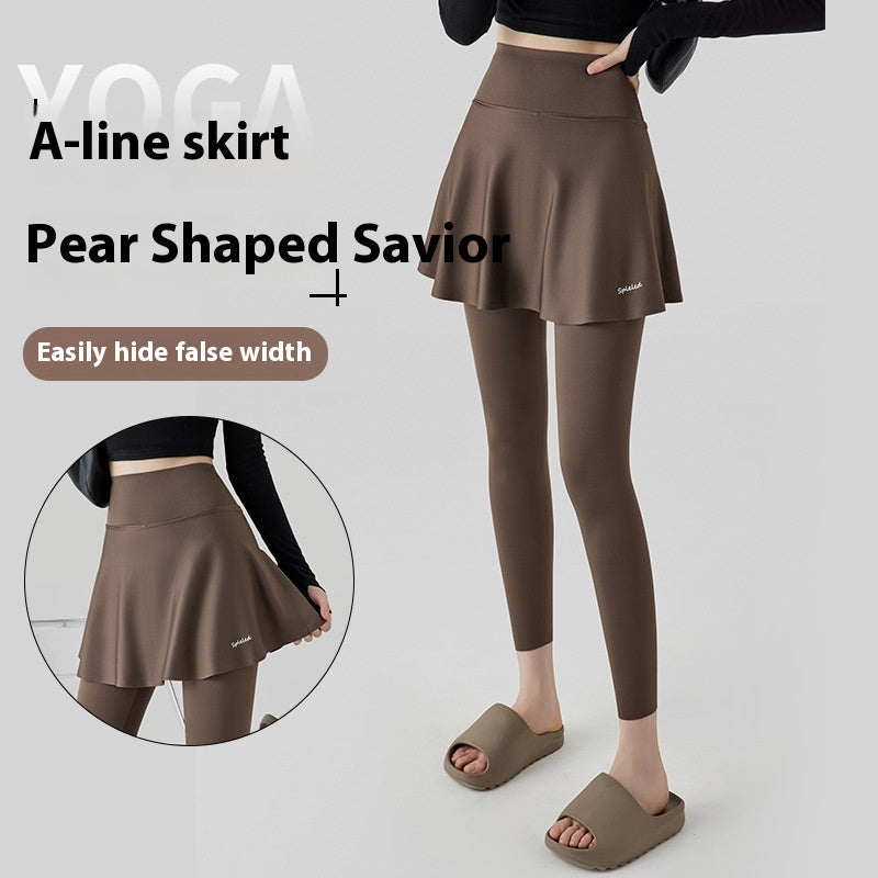 Yoga Culottes High Waist Hip Lift Outer Spring Two-piece photo 4