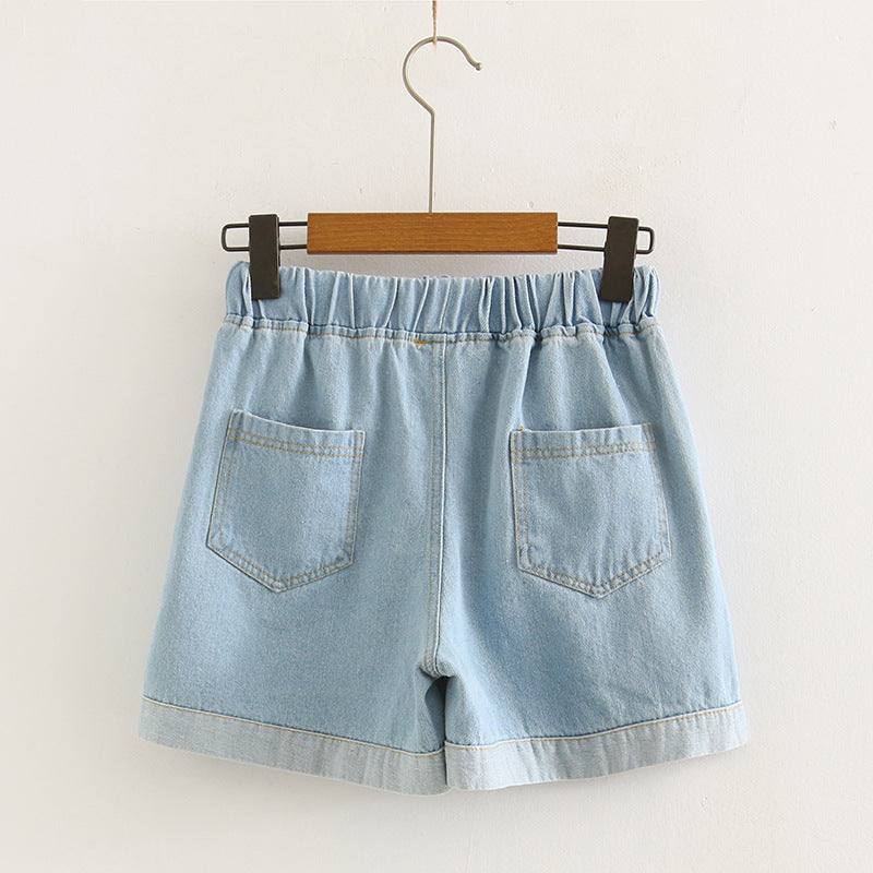 Strawberry Loose Wide-leg Jeans photo 6