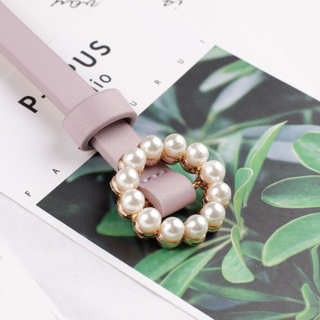 Faux Leather Pearl Belt photo 1