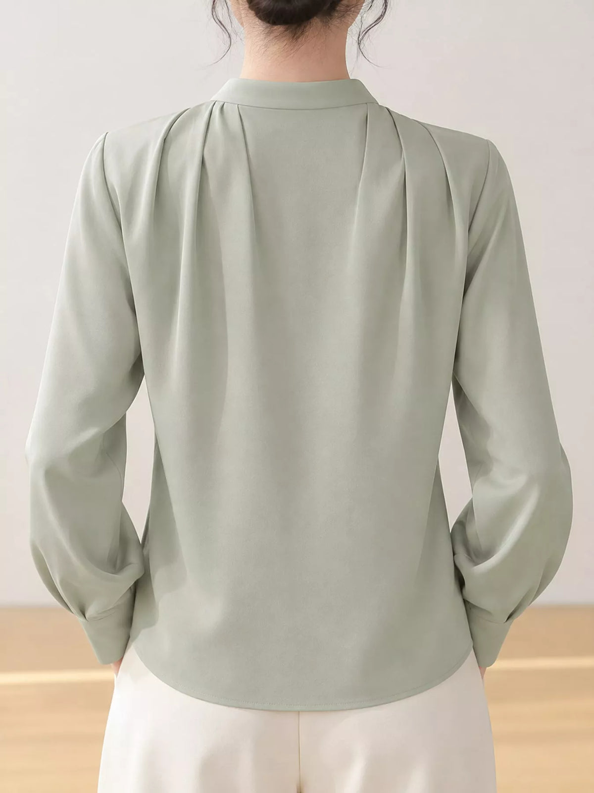 Long Sleeve Satin Blouse (11)