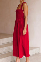 Crisscross Smocked Wide Strap Dress (8)