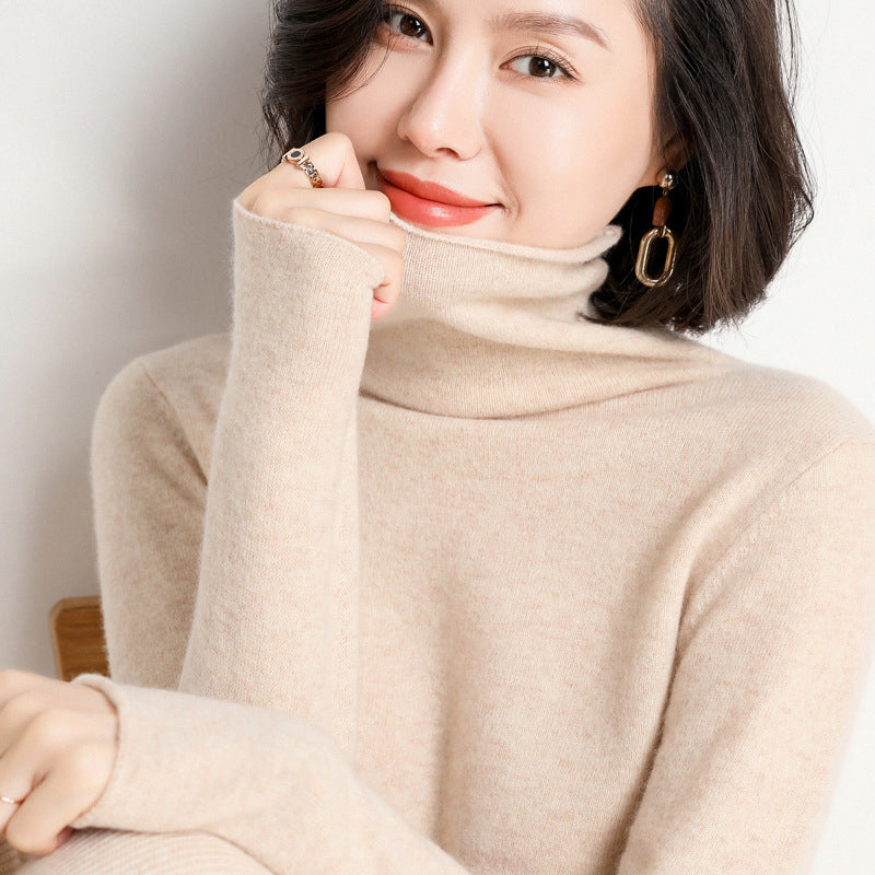 Turtleneck Cashmere Sweater Pure variant CJNSSYMY02261-Beige-L|CJNSSYMY02261-Beige-XXL|CJNSSYMY02261-Beige-XL|CJNSSYMY02261-Beige-M|CJNSSYMY02261-Beige-S