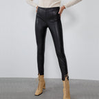 Mid-rise Faux Leather Leggings photo 1