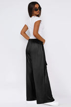 Tied Pocketed Wide Leg Pants (8)
