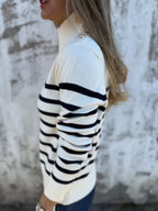 Full Size Striped Turtleneck Long Sleeve Sweater Plus (20)