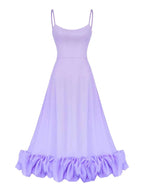 Ruffle Hem Scoop Neck Midi Dress (15)