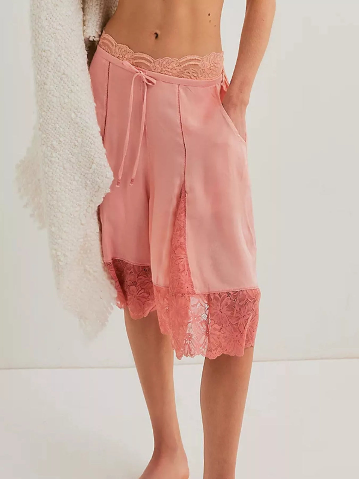 Lace Trimmed Shorts (2)