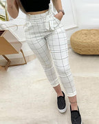 White Plaid Pants photo 3