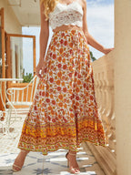 Floral Print Slit Skirt (16)