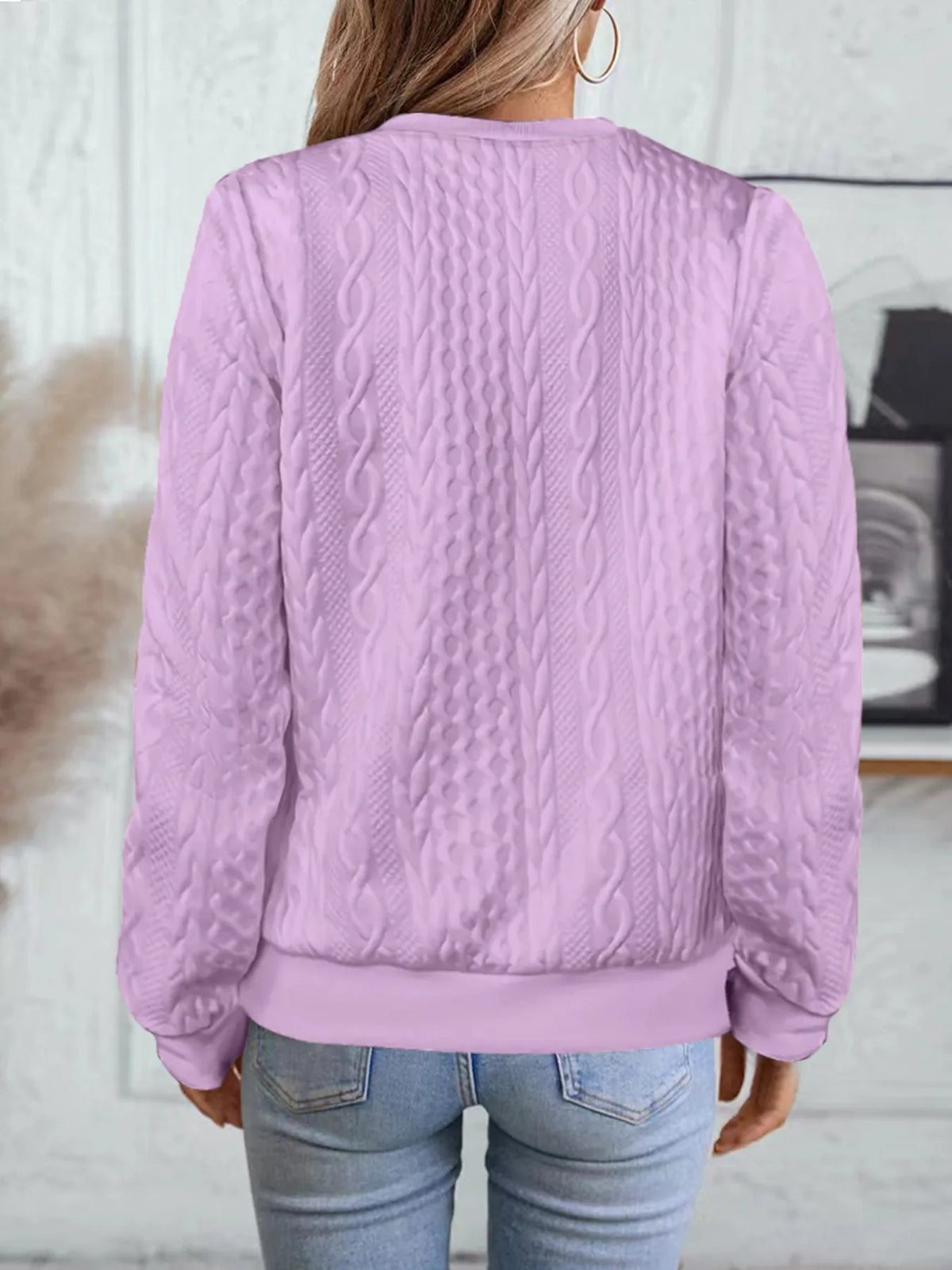 Texture Zip Up Long Sleeve Jacket (14)