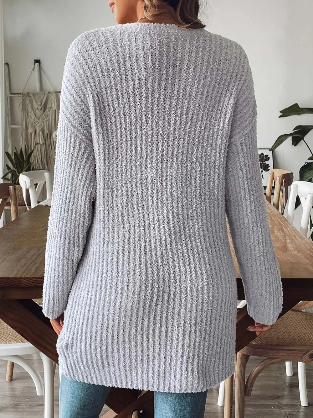 Open Front Long Sleeve Cardigan (2)
