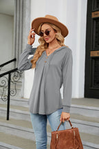 Long Sleeve Hooded Blouse (11)
