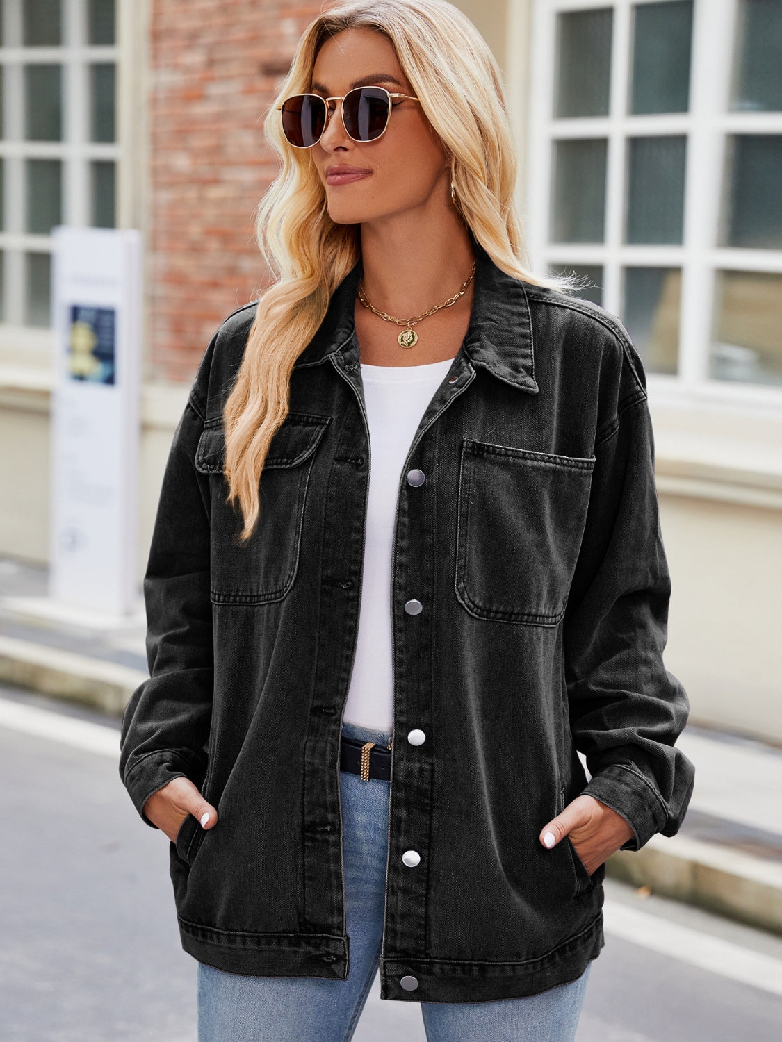 Button Up Denim Jacket Pockets (13)