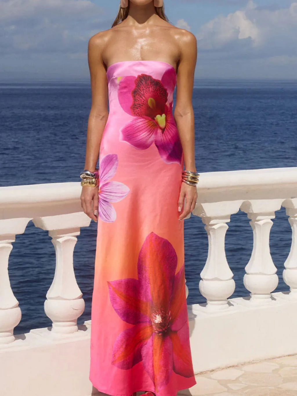 Printed Tube Maxi Dress (26)