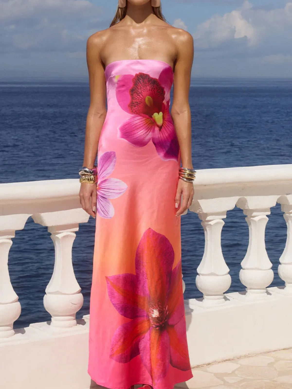 Printed Tube Maxi Dress (26)