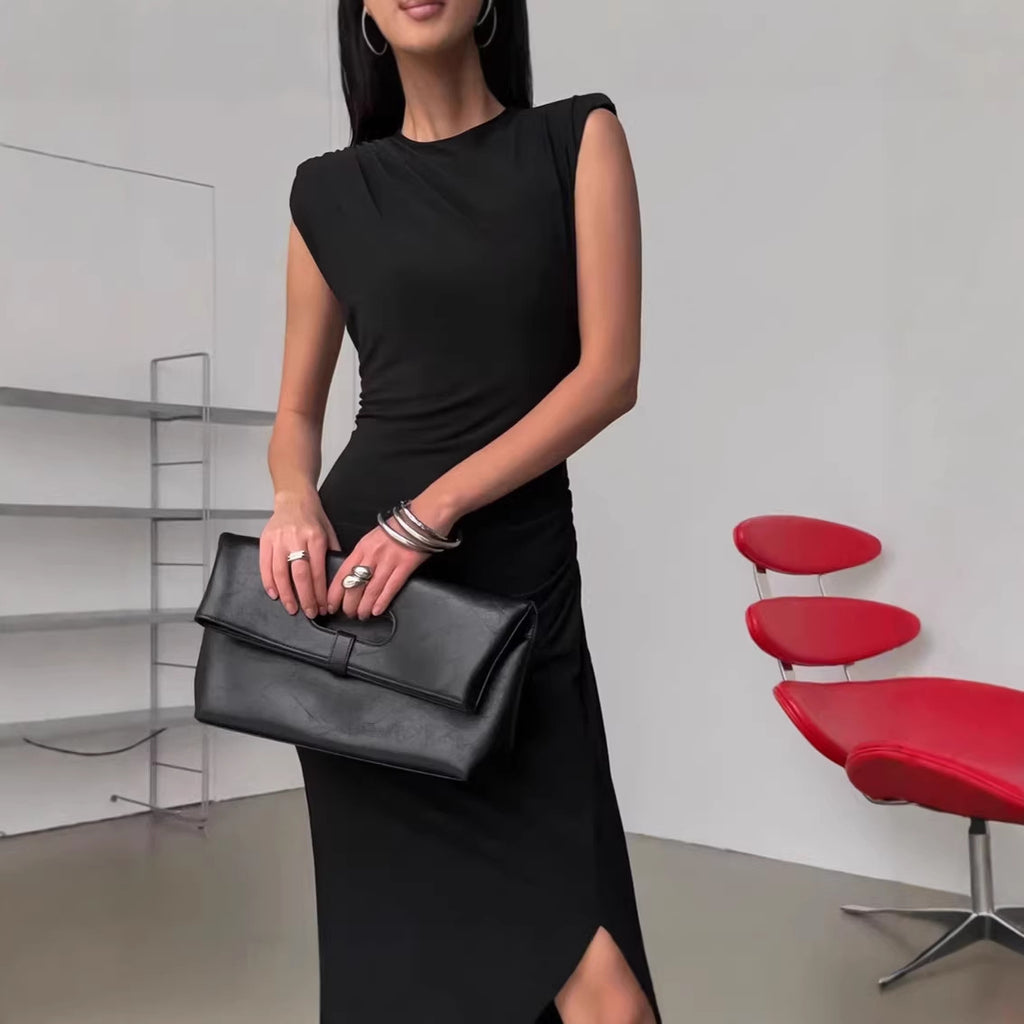 Spring Designer Crew-neck Defined-waist Dress photo 4