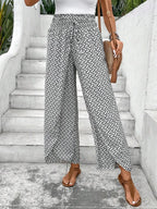 Tied Printed Wide Leg Pants (20)