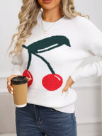Cherry Round Neck Sweater (3)
