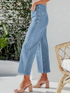 Button Fly Cropped Jeans Pockets (8)