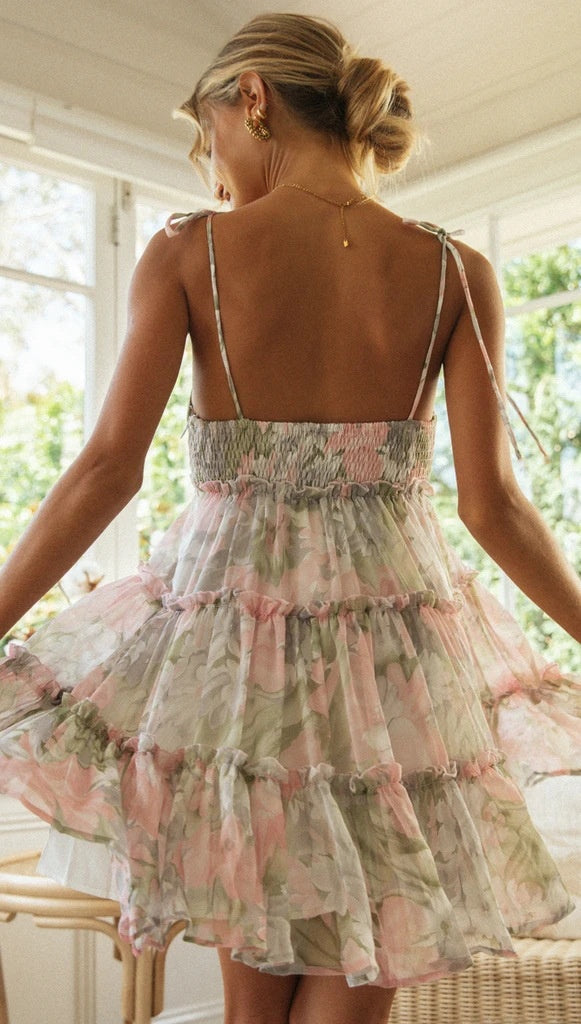 Vacation Print Slip Dress photo 8