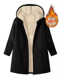 Fleece-lined Zip Up Hooded Outerwear