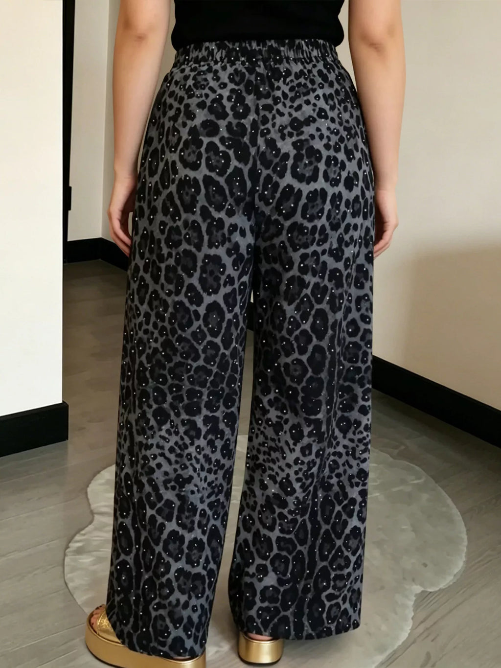 Drawstring Wide-leg Pants (2)