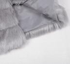Faux Furry Slim Mink Jacket Short Faux Fur Fur Coat photo 5
