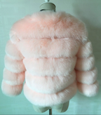 Faux Furry Slim Mink Jacket Short Faux Fur Fur Coat photo 1