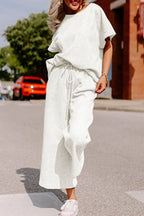 Short Sleeve Top Pants Set (5)