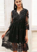 V-neck Sequined Dress photo 5