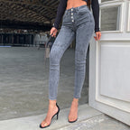 High Waisted Jeans variant CJNSXZNZ01531-Grey-L|CJNSXZNZ01531-Grey-M|CJNSXZNZ01531-Grey-XL|CJNSXZNZ01531-Grey-S|CJNSXZNZ01531-Grey-XXL