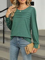 Long Sleeve Round Neck T-shirt (2)
