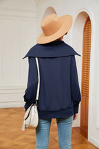 Half-zip Collared Sweatshirt (2)