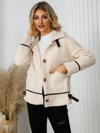 Pocketed Button Down Collared Neck Jacket (5)